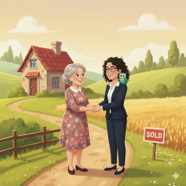 Témoignages Laurence LEgry agent commercial immobilier depuis 2017. reconnaissance suite vente maison et achat maison