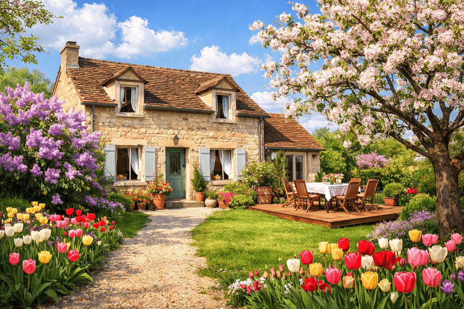 vendre sa maison au printemps. vente maison sud le mans
