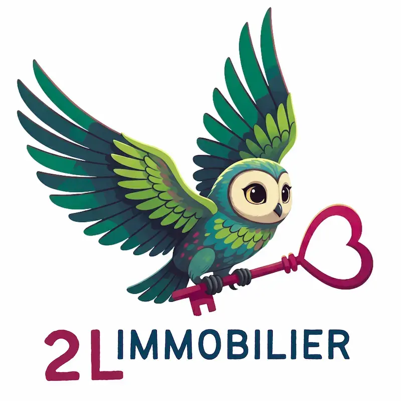 Logo de Laurence Legry 2 L Immobilier, agent commercial immobilier sud Le Mans, Parigné l'Evêque. Achat et vente maison, accompagnement humain et transparent